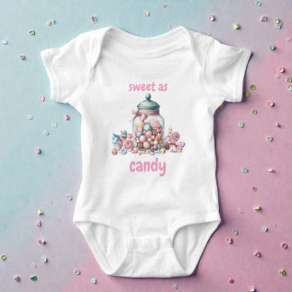 Grillige Waterverf Zoete Snoep Romper