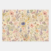 Grillige Weidebloemen Decoupage Inpakpapier Vel (Voorkant 2)