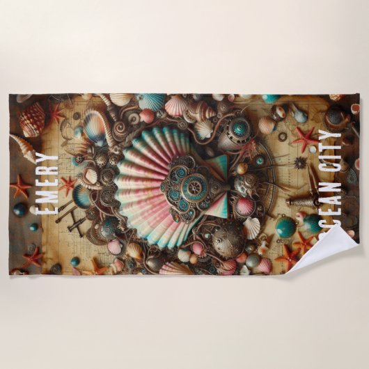 GRILLIGE WHACKY STEAMPUNK SCALLOP SHELL STRANDLAKEN (Voorkant)