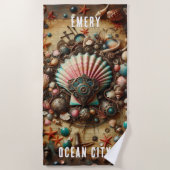 GRILLIGE WHACKY STEAMPUNK SCALLOP SHELL STRANDLAKEN (Voorkant)