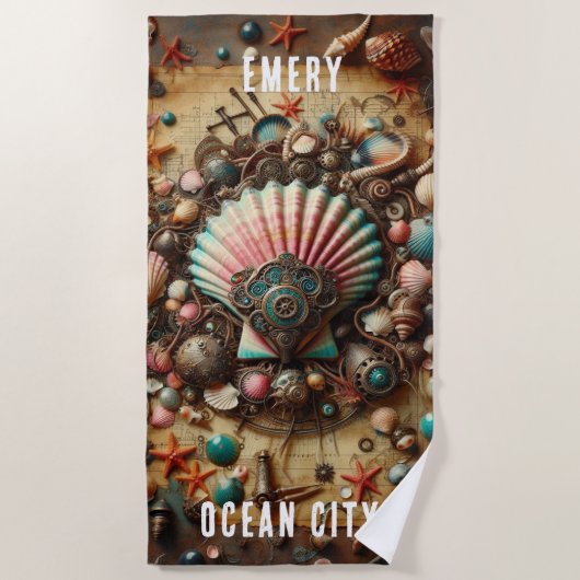 GRILLIGE WHACKY STEAMPUNK SCALLOP SHELL STRANDLAKEN (Voorkant)