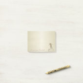 Grillige Whimsical Kat, -Persoonlijk Post-it® Notes (Op bureau)
