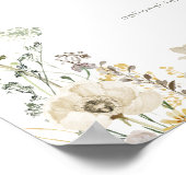 Grillige Wildbloem Kaarten en Geschenken Aangepast Poster (Hoek)