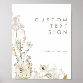 Grillige Wildbloem Kaarten en Geschenken Aangepast Poster (Voorkant)