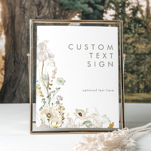Grillige Wildbloem Kaarten en Geschenken Aangepast Poster