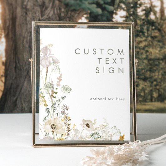 Grillige Wildbloem Kaarten en Geschenken Aangepast Poster