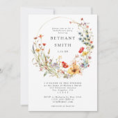 Grillige Wilde Bloem Bachelorette Feest Kaart (Voorkant)