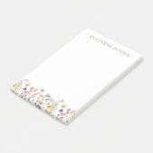 Grillige Wilde Bloem Kleurrijke Lente Post-it® Notes (Schuin)