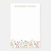 Grillige Wilde Bloem Kleurrijke Lente Post-it® Notes (Voorkant)