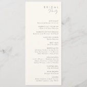 grillige wilde bloem | Sage Green Wedding-programm Programmakaart (Achterkant)