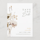 Grillige Wilde Bloem Save The Date Ansichtkaart Uitnodiging Briefkaart (Voorkant)