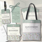 Grillige Wilde Bloem Saxofoon Oefenschema Planner
