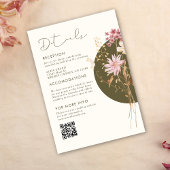 Grillige wilde bloemen lente zomer herfst Enclosur Kaart