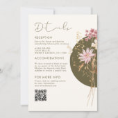 Grillige wilde bloemen lente zomer herfst Enclosur Kaart (Voorkant)