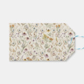 Grillige Wilde Bloemen Mahjong Tegeltuin Cadeaulabel (Voorkant (Horizontaal))