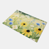 Grillige Wilde Bloemenweide Deurmat (Schuin)