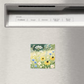 Grillige Wilde Bloemenweide Magneet (Insitu (Vaatwasser))