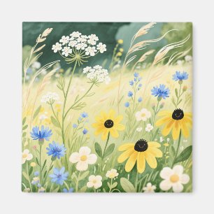 Grillige Wilde Bloemenweide Magneet