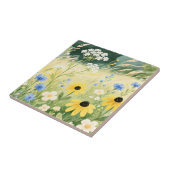 Grillige Wilde Bloemenweide  Tegeltje (Zijkant)