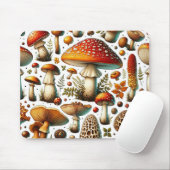 Grillige Wilde Paddenstoelen Muismat (Met muis)