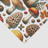 Grillige Wilde Paddenstoelen Tissuepapier (Detail)