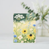 Grillige Wildebloemenweide Briefkaart (Staand voorkant)