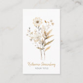 Grillige Wildflower bloeit Visitekaartje (Voorkant)