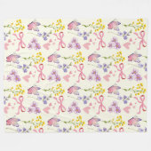 grillige wildflower fleece deken (Voorkant (Horizontaal))