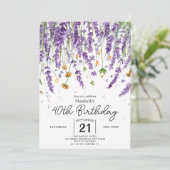 Grillige  Wildflowers 40e geboortedag Kaart (Staand voorkant)