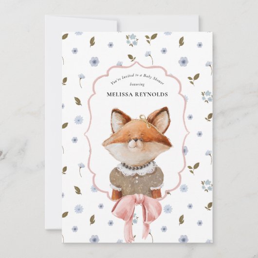grillige wildlings | Baby shower voor  dieren Kaart (Voorkant)