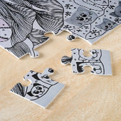 Grillige Winter Bos Kinderen Grote Stukken Legpuzzel (Zijkant)