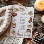 Grillige Winter Favoriete Dingen Bruiloftsborrel Kaart
