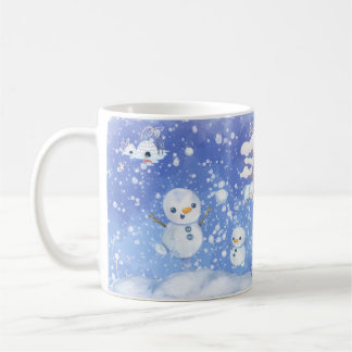 Grillige Winter Wonderland Sneeuwman Kerstmis Koffiemok