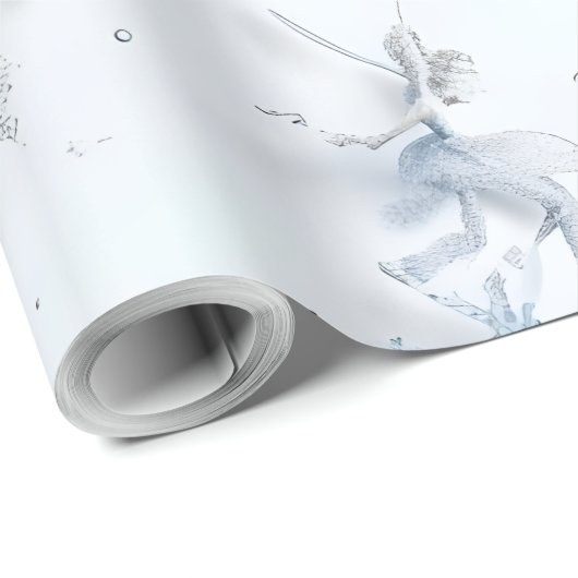 grillige winterfee cadeaupapier (Rol Hoek)