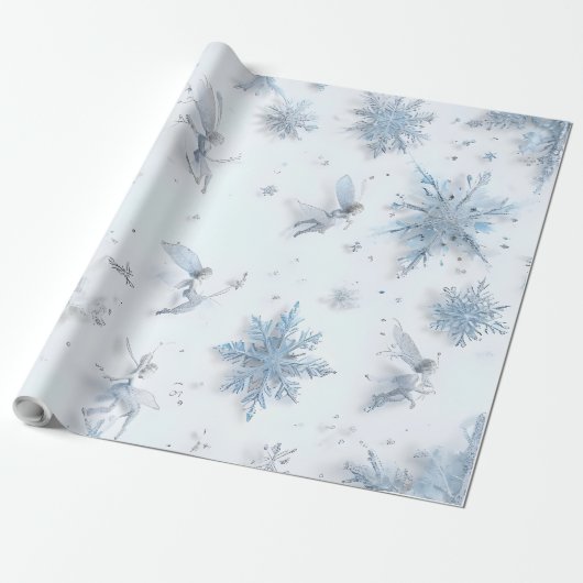 grillige winterfee cadeaupapier (Uitgerold)