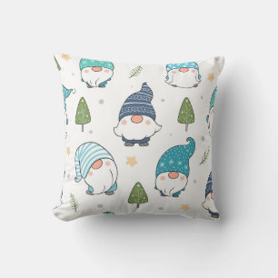 grillige winterkabouters naadloos patroon kussen