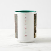 Grillige Winterkat Fee Mug Vintage Kerstmis Mok (Midden)