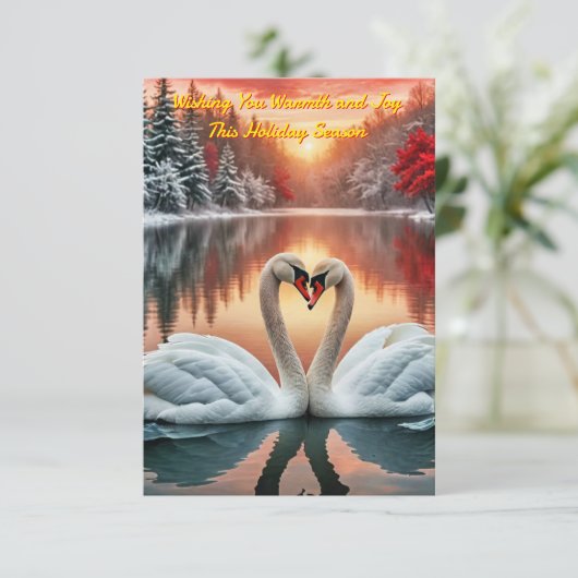 grillige winterliefde kaart (Staand voorkant)