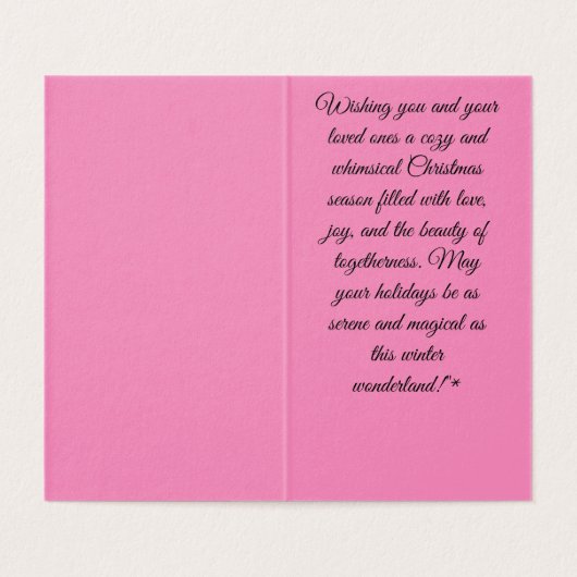 grillige winterliefde kaart (Binnenkant ongevouwen)