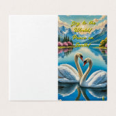 grillige winterliefde kaart (Buitenkant ongevouwen)