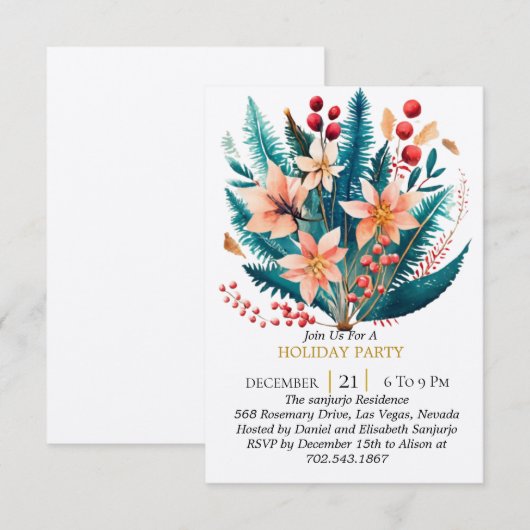 Grillige Winterwonderland: Personaliseer uw Invi Kaart (Voorkant / Achterkant)