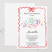 Grillige Wispelturige Met de Hand Getekende Doodle Kaart (Voorkant / Achterkant)