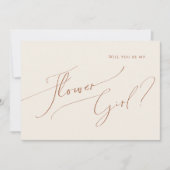 grillige woestijn | Beige Bloemenmeisje Kaart (Voorkant)