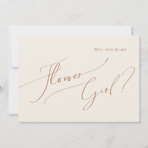 grillige woestijn   Beige Bloemenmeisje Kaart