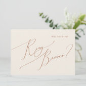 grillige woestijn | Beige ringdrager Kaart (Staand voorkant)