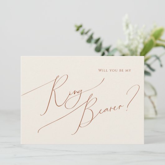 grillige woestijn | Beige ringdrager Kaart (Staand voorkant)