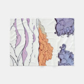 Grillige wolken, Zee & golven Fleece Deken (Voorkant (Horizontaal))