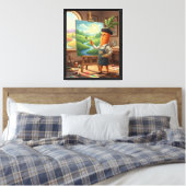 Grillige Wortel Kunstenaar Canvas Afdruk (Insitu (Slaapkamer))