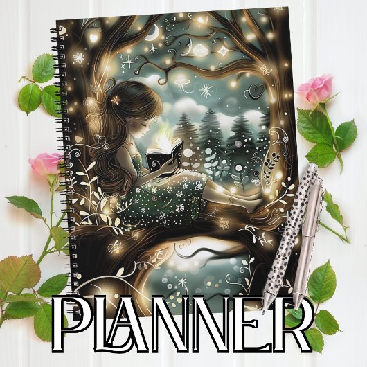 grillige zachte bloemige dromen planner