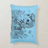 Grillige Zebra Accent Kussen (Achterkant (Verticaal))
